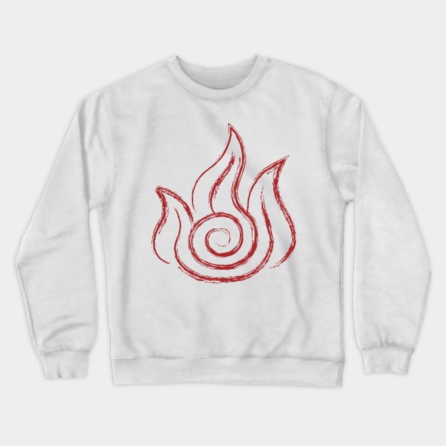 Fire Crewneck Sweatshirt by CatyAnne